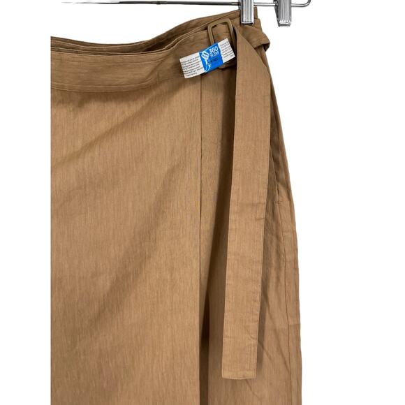 Vince skirt Buckle Wrap tan size 14 - Picture 3 of 10